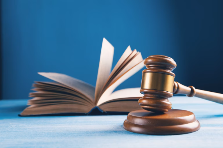 Gavel and book